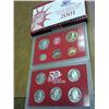 Image 2 : 2001 US SILVER PROOF SET (WITH BOX) TOUGHER DATE