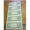 Image 2 : 5-BARR ONE DOLLAR FRN'S GEM CU CONSECUTIVE SERIALS