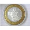 Image 2 : HARRAH'S CASINO $10 SILVER TOKEN (UNC)