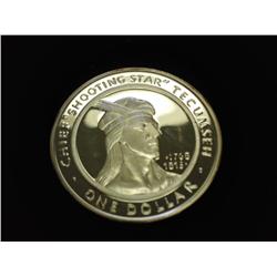 2002 SHAWNEE SILVER DOLLAR PROOF