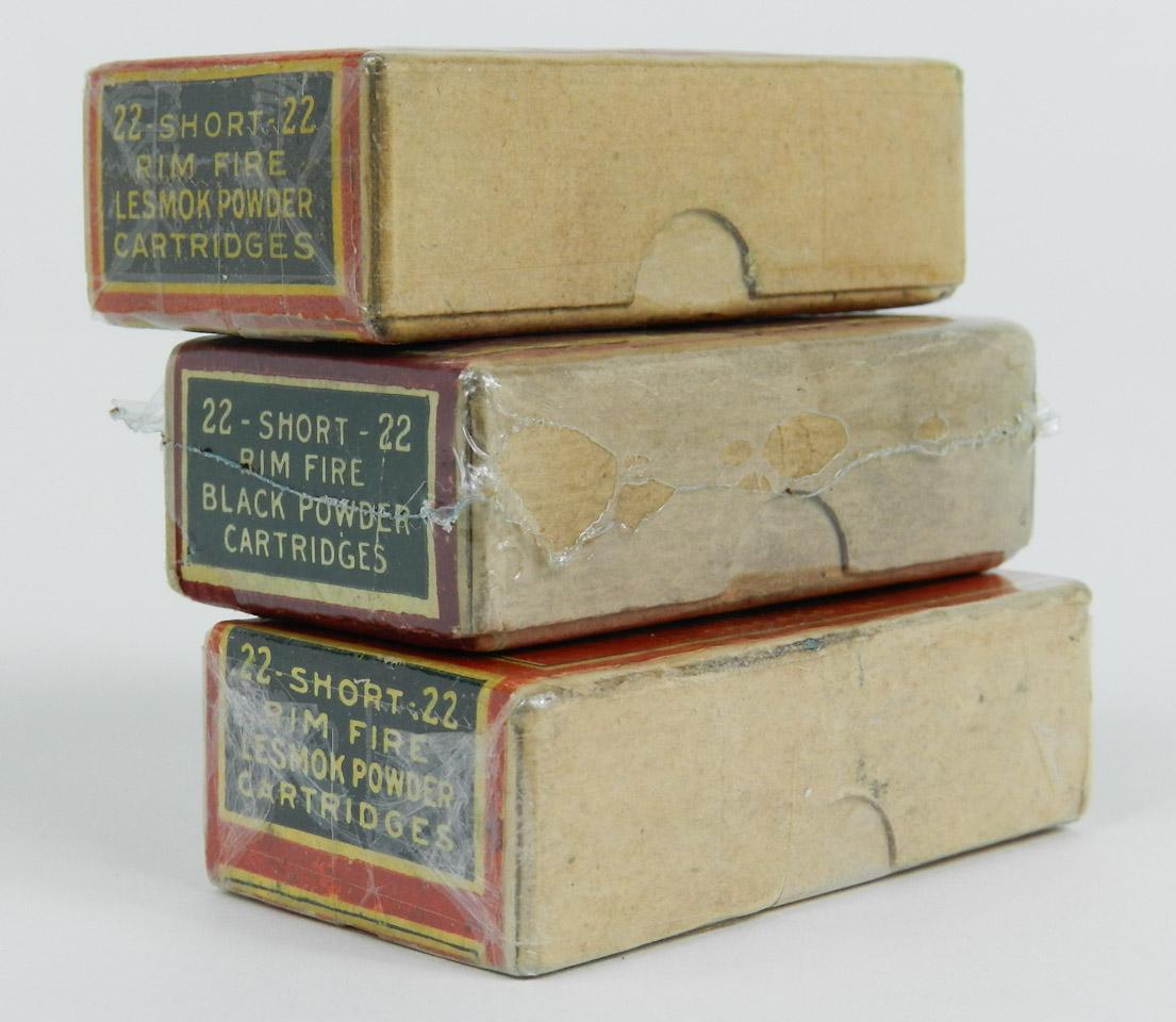 Lot of 3 Antique Ammo Boxes