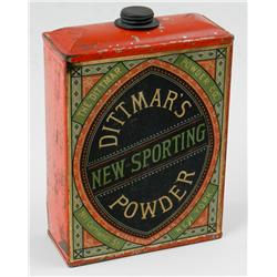 Dittmar's New Sporting Powder Can
