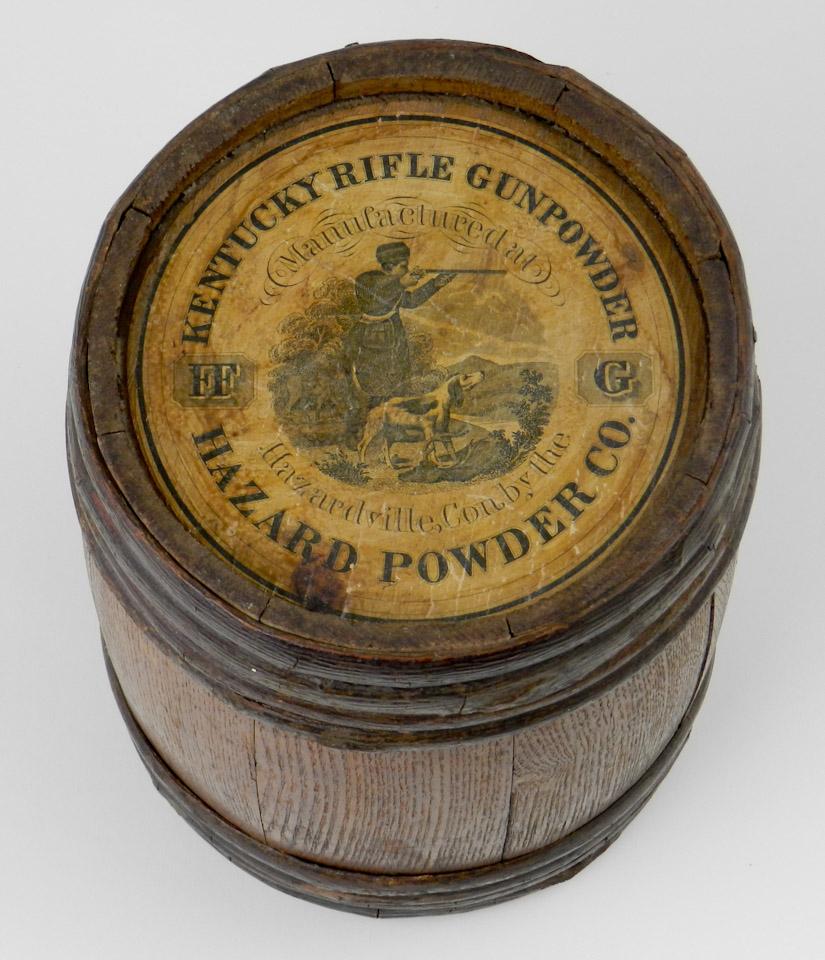 Kentucky Rifle Gun Powder Keg