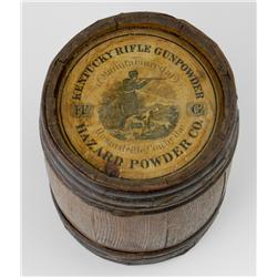 Kentucky Rifle Gun Powder Keg