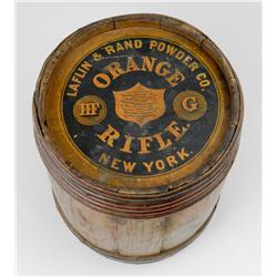 Laflin & Rand Powder Co. Orange Rifle Keg