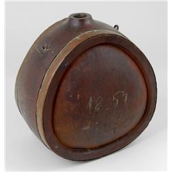 Large Copper-Banded Oak Canteen