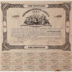 Confederate States Loan Document