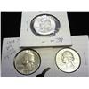 1957,58 & 59 WASHINGTON SILVER QUARTERS (UNC)