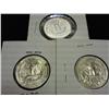 Image 2 : 1957,58 & 59 WASHINGTON SILVER QUARTERS (UNC)