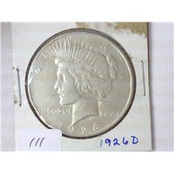 1926-D PEACE SILVER DOLLAR