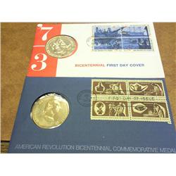 2 US MINT BICENTENNIAL FDC'S 1972 & 73