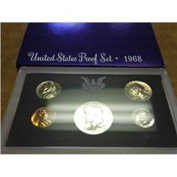 1968 US PROOF SET (WITH BOX) 40% SILVER HALF