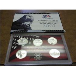 2007 US 50 STATE SILVER QUARTERS PROOF SET
