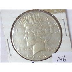 1923-S PEACE SILVER DOLLAR