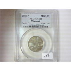 2003-P MISSOURI QUARTER PCGS MS66