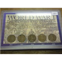 WORLD WAR I LINCOLN CENT COLLECTION (AS SHOWN)