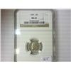 Image 1 : 1969 ROOSEVELT DIME NGC MS65