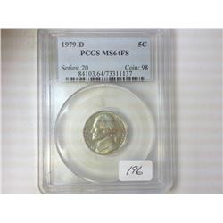 1979-D ROOSEVELT DIME PCGS MS64 FS