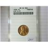 Image 1 : 1958 LINCOLN CENT ANACS MS64 RED RIM CLIP