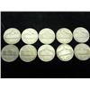 Image 2 : 10 ASSORTED 35% SILVER JEFFERSON WAR NICKELS