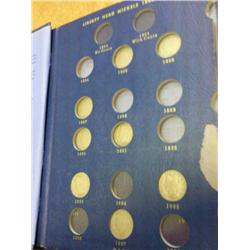 LIBERTY "V" NICKEL ALBUM WITH 12 COINS