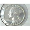 1960 WASHINGTON SILVER QUARTER (GEM PROOF)