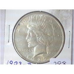 1923 PEACE SILVER DOLLAR