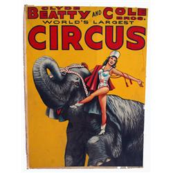 Circus Poster - Beatty & Cole Brothers