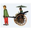 Image 1 : Lehmann Toy - Coolie Pulling Rickshaw
