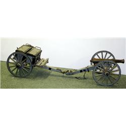 Miniature Cannon & Munitions Wagon