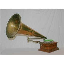 Phonograph - Parlor - Brass Horn