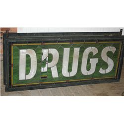 Stained Glass Drug Sign
