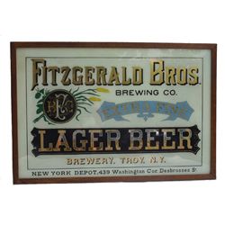 Adv. Sign - Fitzgerald Lager Beer