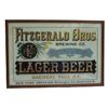 Image 1 : Adv. Sign - Fitzgerald Lager Beer