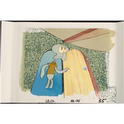Squidward Animation Original SpongeBob Cel Background