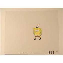 Confused Sponge Original SpongeBob Art Cel Production