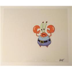 Confused Krab Original Animation Art Cel SpongeBob