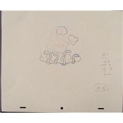 Spongebob No Where to Go Original Animation Drawing Art