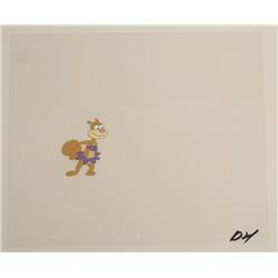 Production Art Cel SpongeBob Original Squirrel Power
