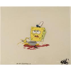 Spongebob Cel Here Goes Nothing Production Original Art