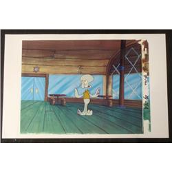 Original Production Cel SpongeBob Background I Am Done