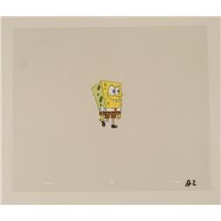 Walk SpongeBob Walk Original Production Art Cel Blue