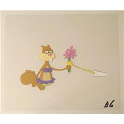 Squinting Sandy Original Production Art Cel SpongeBob