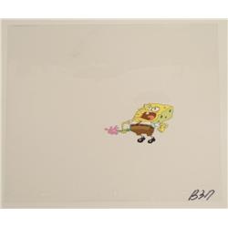 SpongeBob Huge Breath Original Art Cel Animation Take
