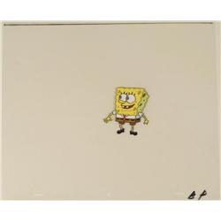 SpongeBob Original Animation Cel Standing Happy