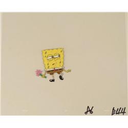 Spongebob Animation Cel Clean Quiet Get Away Original