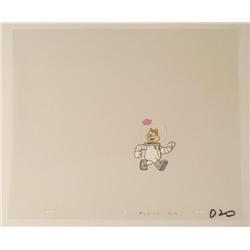 SpongeBob Original Animation Art Squirrel Walk Cel