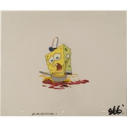 Original Cel Spongebob SQUASHED Animation Art