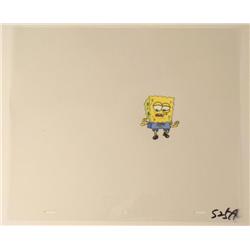 Slow Walk SpongeBob Animation Cel Original Art Backward