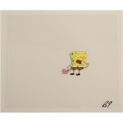 Art Cel SpongeBob Original Eyes Closed Animation His